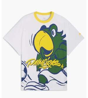 NWT PUMA Men's SE Palmeiras 2025 FIFA Club World Cup Hoops Mascot T-Shirt - Whit